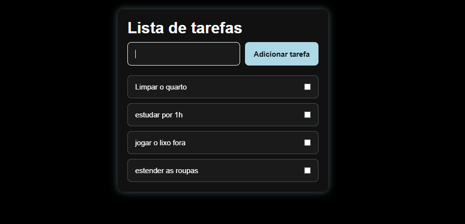 lista de tarefas